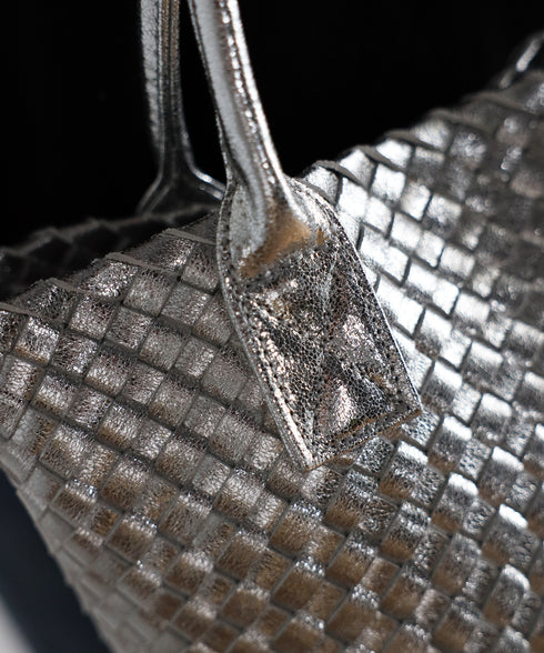 【雑誌掲載】メタリックメッシュトートバッグポーチセット 17-1015